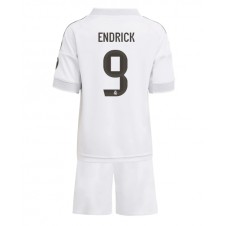 Real Madrid Endrick #9 Hjemmedraktsett Barn 2025-26 Kortermet (+ korte bukser)